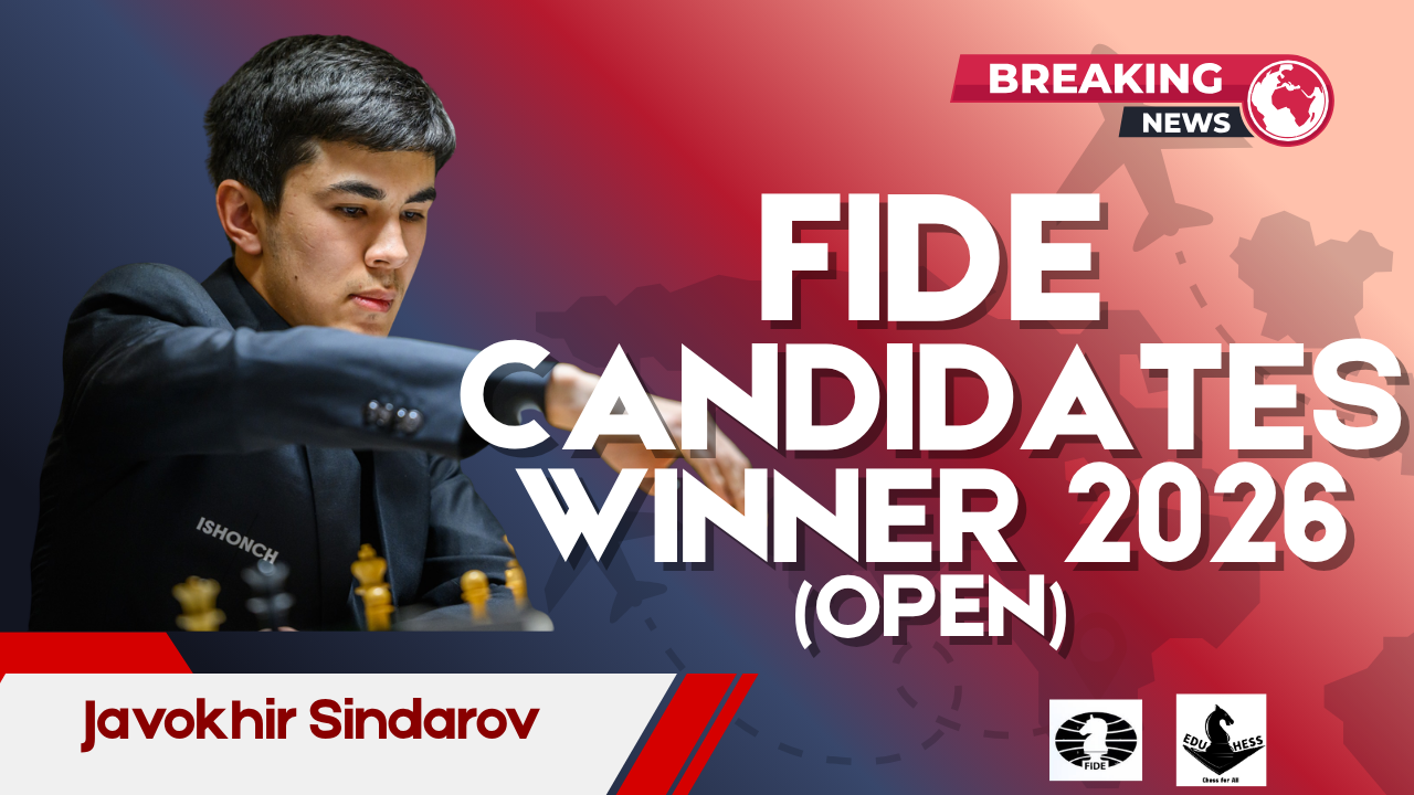 Javokhir Sindarov wins the FIDE Candidates 2026 in Cyprus