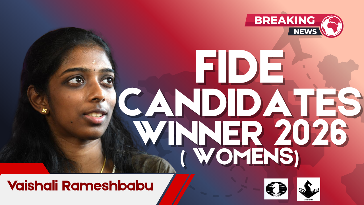 R Vaishali wins FIDE Women's Candidates 2026 in Cyprus